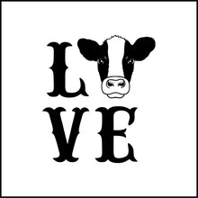 Load image into Gallery viewer, Love For Cows Vinyl Decal