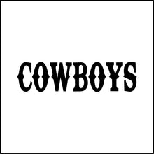 Load image into Gallery viewer, Cowboys Vinyl Decal