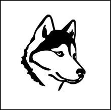 Load image into Gallery viewer, Husky Dog Head Vinyl Decal