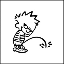 Load image into Gallery viewer, Calvin Peeing Calvin And Hobbes Vinyl Decal