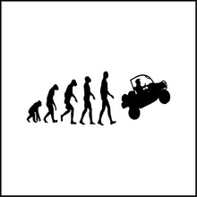 Load image into Gallery viewer, Evolution Man to ATV/ Offroad Funny Vinyl Decal
