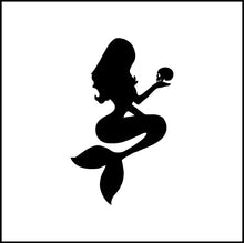 Load image into Gallery viewer, Mermaid Holding Skull Silhouette Vinyl Decal
