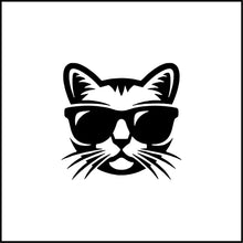 Load image into Gallery viewer, Cat With Sunglasses Vinyl Decal