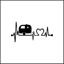 Load image into Gallery viewer, Love For Camping/Trailer Vinyl Decal