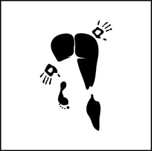 Load image into Gallery viewer, Woman Butt Print And Hand Prints Vinyl Decal