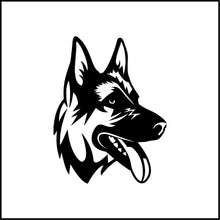 Load image into Gallery viewer, German Shepard Dog Head Vinyl Decal