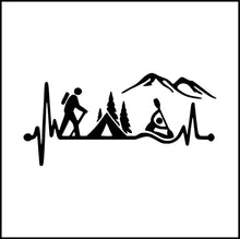 Load image into Gallery viewer, Hiking Outdoors Adventure Vinyl Decal