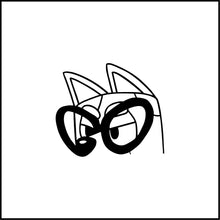 Load image into Gallery viewer, Muffin Peeking/ Bluey Cartoon Vinyl Decal
