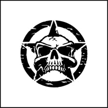 Load image into Gallery viewer, Skull In Star Vinyl Decal
