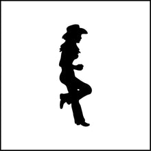 Load image into Gallery viewer, Cowgirl Leaning Vinyl Decal