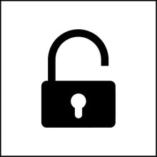 Load image into Gallery viewer, Un-Locked Lock Vinyl Decal