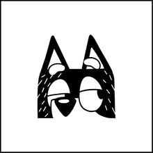 Load image into Gallery viewer, Bandit Peeking/ Bluey Vinyl Decal