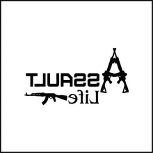 Load image into Gallery viewer, Assault Life/Guns Vinyl Decal