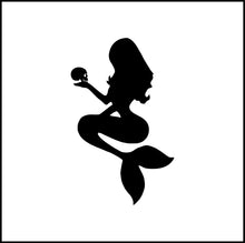 Load image into Gallery viewer, Mermaid Holding Skull Silhouette Vinyl Decal