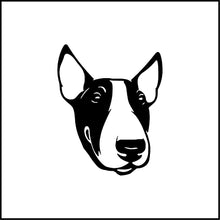 Load image into Gallery viewer, Bull Terrier Dog Head Vinyl Decal