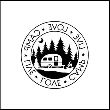 Load image into Gallery viewer, Live Love Camping Vinyl Decal
