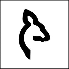 Load image into Gallery viewer, Doe Head Outline Vinyl Decal