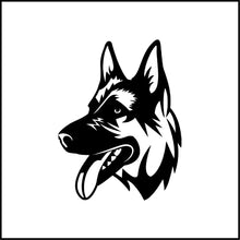Load image into Gallery viewer, German Shepard Dog Head Vinyl Decal