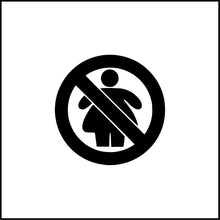 Load image into Gallery viewer, No Fat Girls/Chicks Vinyl Decal