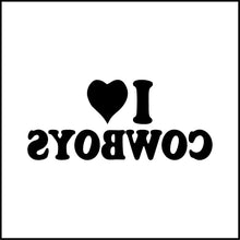 Load image into Gallery viewer, I Love Cowboys Vinyl Decal