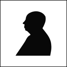 Load image into Gallery viewer, Alfred Hitchcock Silhouette Vinyl Decal
