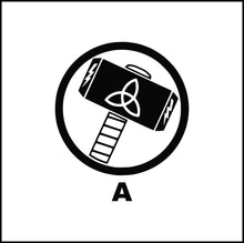 Load image into Gallery viewer, Thor Hammer Logo/Symbol Vinyl Decal