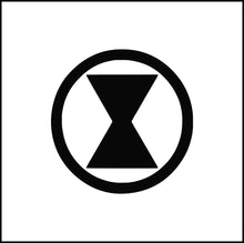 Load image into Gallery viewer, Black Widow Symbol/Logo Vinyl Decal