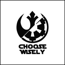Load image into Gallery viewer, Choose Wisely Symbol Vinyl Decal
