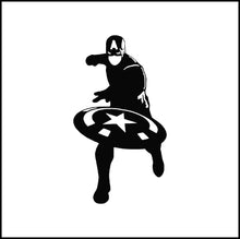 Load image into Gallery viewer, Captain America Silhouette #3 Vinyl Decal