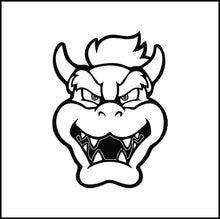 Load image into Gallery viewer, Bowser Face/Head Vinyl Decal