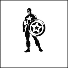 Load image into Gallery viewer, Captain America Silhouette Vinyl Decal