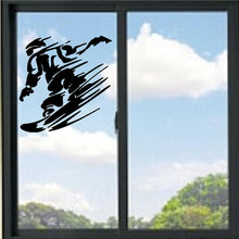 Load image into Gallery viewer, Snowboarder Going Fast Vinyl Decal