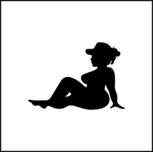Load image into Gallery viewer, Thick/Chubby Woman #3 Mudflap Vinyl Decal