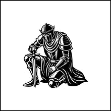 Load image into Gallery viewer, Knight Kneeling With Sword Vinyl Decal
