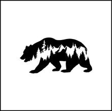 Load image into Gallery viewer, Bear With Mountains Vinyl Decal