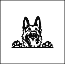 Load image into Gallery viewer, German Shepard Dog Peeking Vinyl Decal