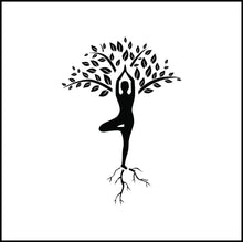 Load image into Gallery viewer, Woman Rooted As A Tree Silhouette Vinyl Decal