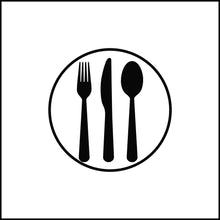 Load image into Gallery viewer, Fork Knife Spoon Utensils Vinyl Decal
