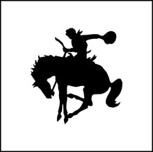 Load image into Gallery viewer, Cowboy Riding Bucking Horse #2 Vinyl Decal