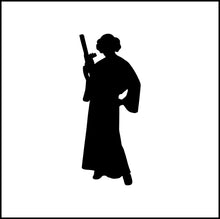 Load image into Gallery viewer, Princess Leia Silhouette Vinyl Decal
