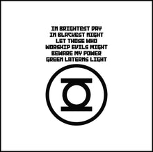 Load image into Gallery viewer, Green Lantern Logo And Words Vinyl Decal