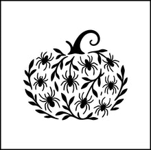 Load image into Gallery viewer, Spider Pumpkin Jack O Lantern Vinyl Decal
