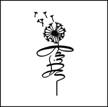 Load image into Gallery viewer, Faith Words With Blowing Dandelion Vinyl Decal
