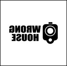 Load image into Gallery viewer, Wrong House Gun Vinyl Decal