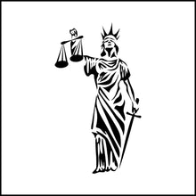 Load image into Gallery viewer, Blind Lady Justice #2 Vinyl Decal