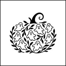 Load image into Gallery viewer, Ghost Pumpkin Jack O Lantern Vinyl Decal