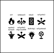 Load image into Gallery viewer, Set Of 8 Light Switch/Outlet Decals (Image Only, No Words) Vinyl Decal