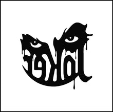 Load image into Gallery viewer, Joker Eyes With Words Vinyl Decal