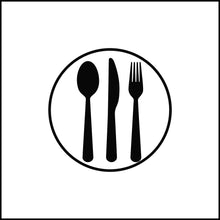 Load image into Gallery viewer, Fork Knife Spoon Utensils Vinyl Decal