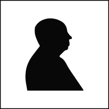Load image into Gallery viewer, Alfred Hitchcock Silhouette Vinyl Decal